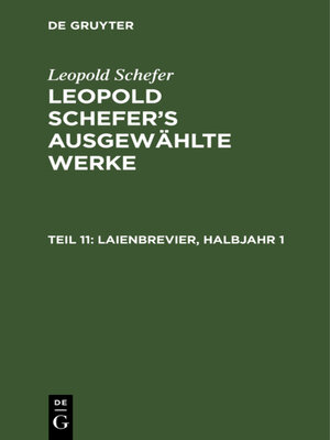 cover image of Laienbrevier, Halbjahr 1